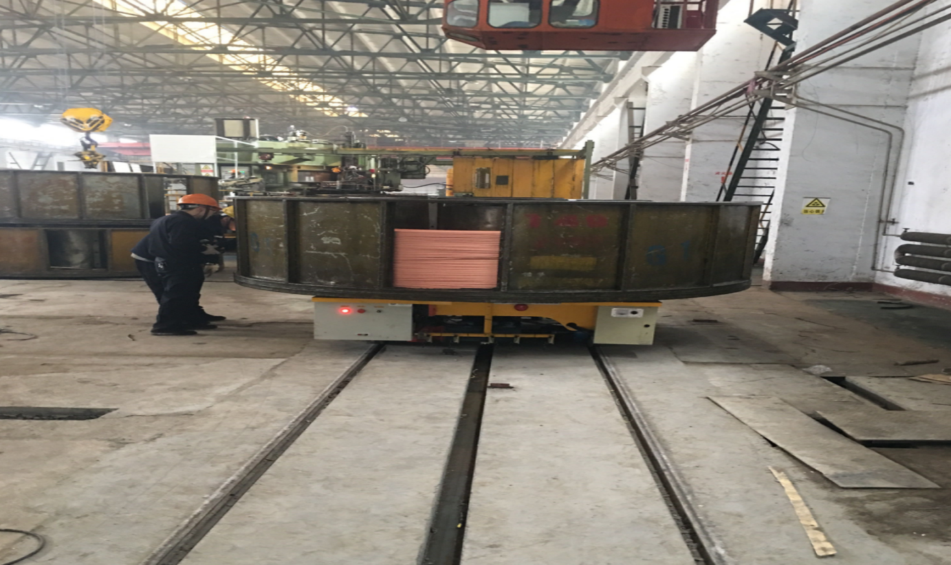 河南新鄉(xiāng)5噸拖電纜電動擺渡車